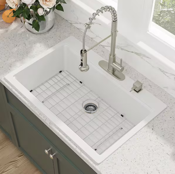 Jameson 33" Granite Composite Top Mount Kitchen Sink with Workstation