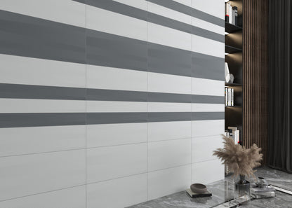 Ornate White Flow Color Body Porcelain Tile
