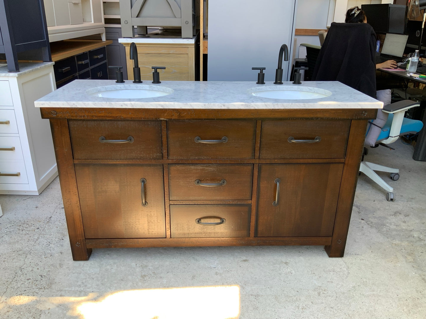 [CLEARANCE] Water Creation Aberdeen Rustic Sierra 72” Bathroom Vanity [BASE ONLY]