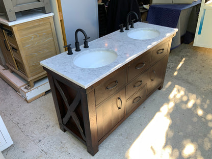 [CLEARANCE] Water Creation Aberdeen Rustic Sierra 72” Bathroom Vanity [BASE ONLY]