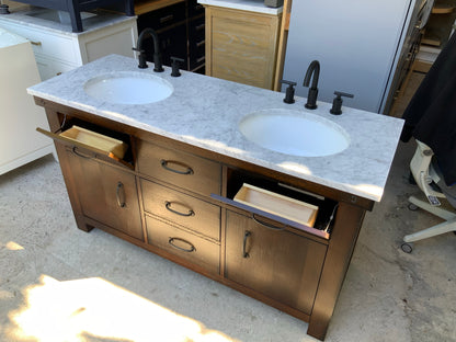 [CLEARANCE] Water Creation Aberdeen Rustic Sierra 72” Bathroom Vanity [BASE ONLY]