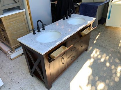 [CLEARANCE] Water Creation Aberdeen Rustic Sierra 72” Bathroom Vanity [BASE ONLY]