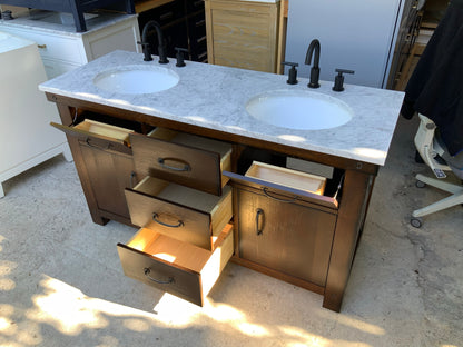 [CLEARANCE] Water Creation Aberdeen Rustic Sierra 72” Bathroom Vanity [BASE ONLY]