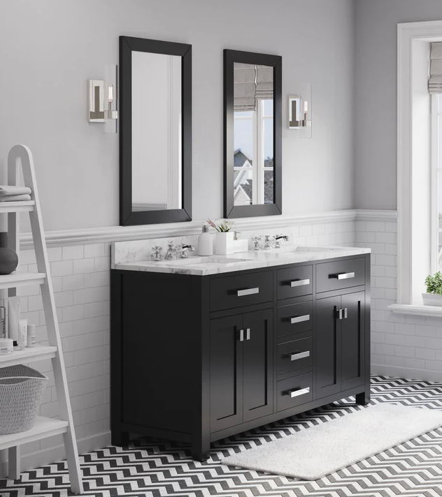 [CLEARANCE] Water Creation Madison Espresso Black 60" Bathroom Vanity [BASE ONLY]