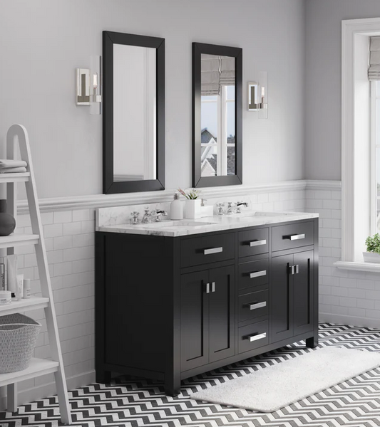 [CLEARANCE] Water Creation Madison Espresso Black 60" Bathroom Vanity [BASE ONLY]