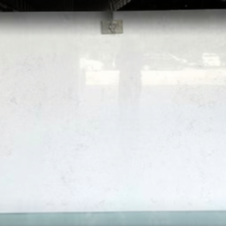 White Carrara Engineered Marble Slab