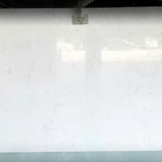 White Carrara Engineered Marble Slab