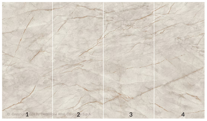 Atlas Concorde HybridSlab™ White Everest Rectified Porcelain Slab