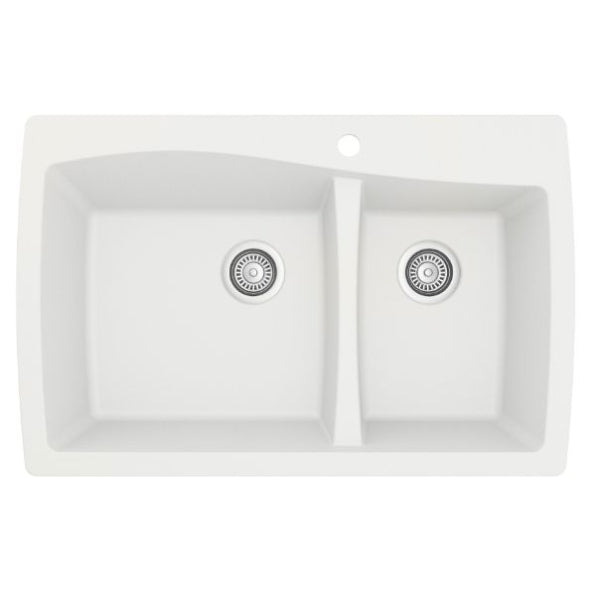 Tidal 34" Quartz Composite Top Mount Kitchen Sink