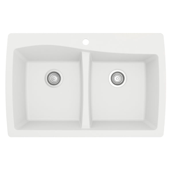 Tidal 34" Quartz Composite Top Mount Kitchen Sink