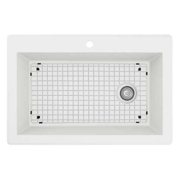 Essence 33" Quartz Composite Top Mount Kitchen Sink