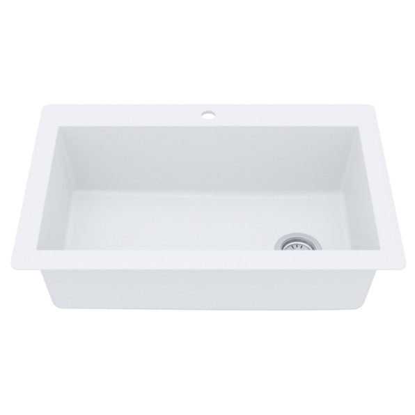 Essence 33" Quartz Composite Top Mount Kitchen Sink