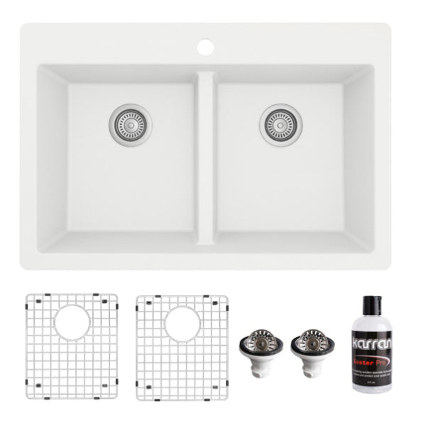 Essence 33" Quartz Composite Top Mount Kitchen Sink