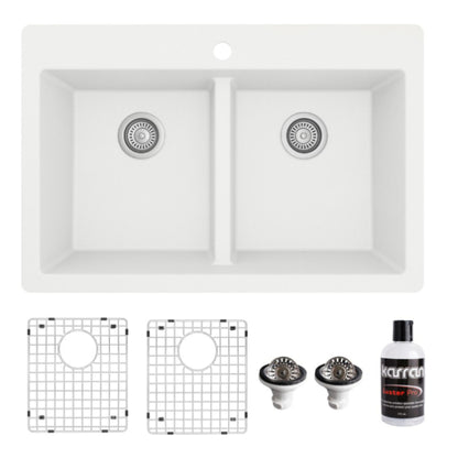 Essence 33" Quartz Composite Top Mount Kitchen Sink