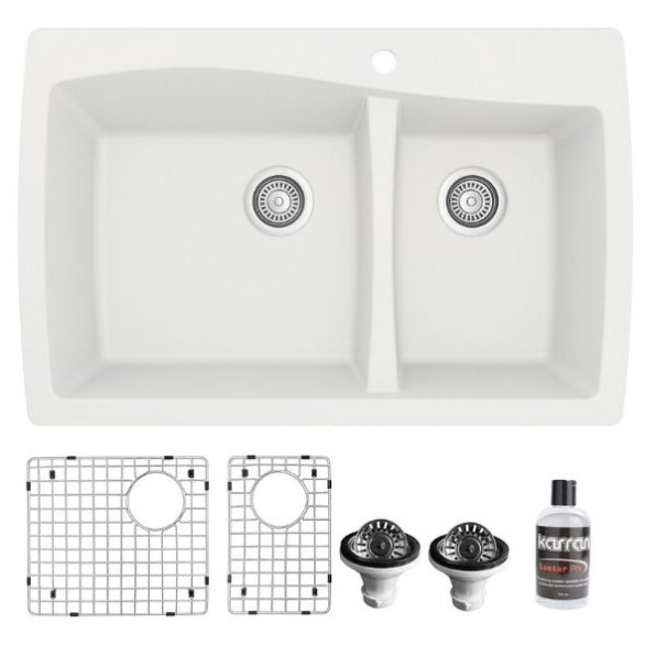 Tidal 34" Quartz Composite Top Mount Kitchen Sink