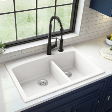 Tudor 33" Quartz Composite Top Mount Kitchen Sink