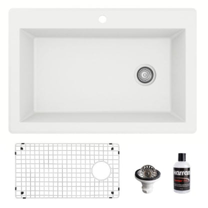 Essence 33" Quartz Composite Top Mount Kitchen Sink