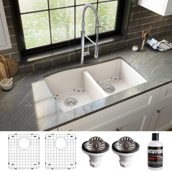 Tidal 34" Quartz Composite Undermount Kitchen Sink