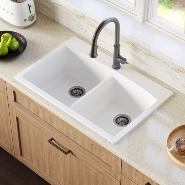 Tudor 33" Quartz Composite Top Mount Kitchen Sink