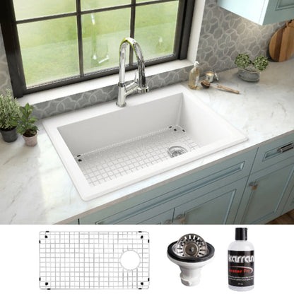 Essence 33" Quartz Composite Top Mount Kitchen Sink