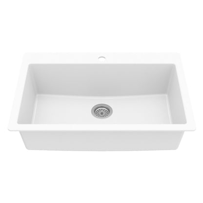 Essence 33" Quartz Composite Top Mount Kitchen Sink