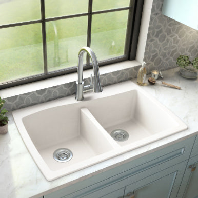 Tidal 34" Quartz Composite Top Mount Kitchen Sink