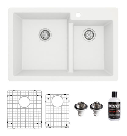 Essence 33" Quartz Composite Top Mount Kitchen Sink