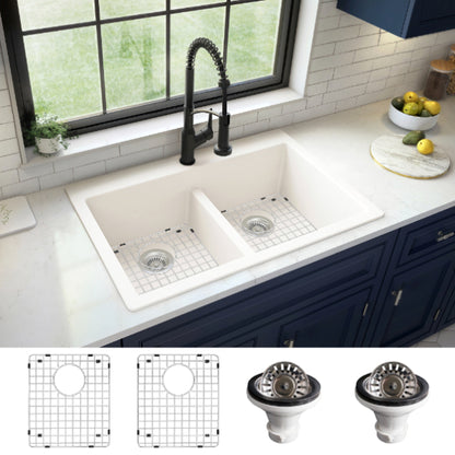 Essence 33" Quartz Composite Top Mount Kitchen Sink