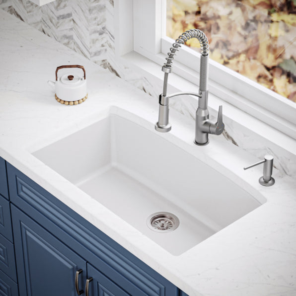 Tudor 33" Quartz Composite Undermount Kitchen Sink