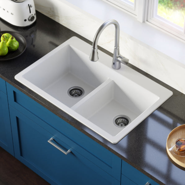 Essence 33" Quartz Composite Top Mount Kitchen Sink