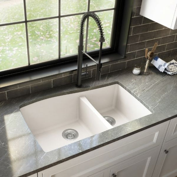 Tidal 34" Quartz Composite Undermount Kitchen Sink