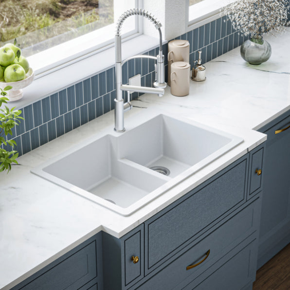 Essence 33" Quartz Composite Top Mount Kitchen Sink