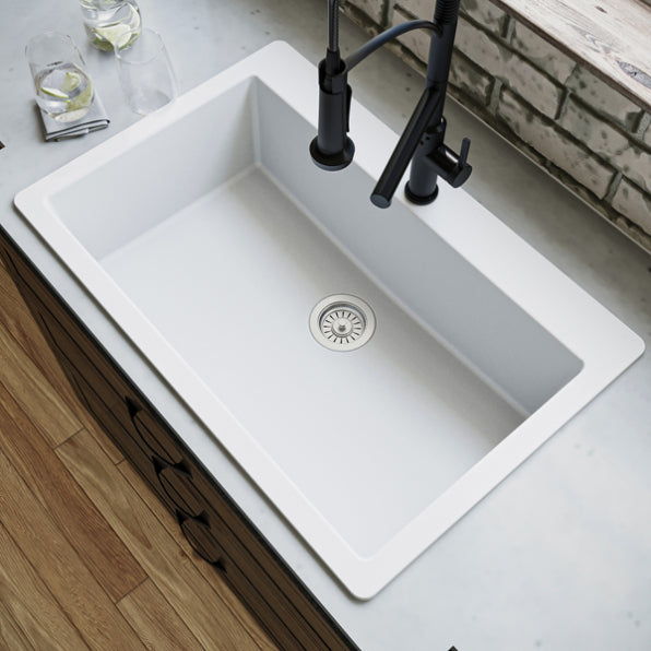 Essence 33" Quartz Composite Top Mount Kitchen Sink