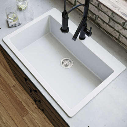 Essence 33" Quartz Composite Top Mount Kitchen Sink