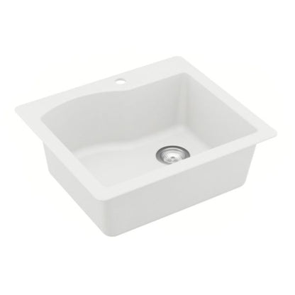 Stonera 24" Quartz Composite Top Mount Kitchen Sink