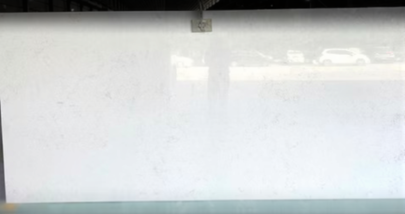 White Carrara Engineered Marble Slab