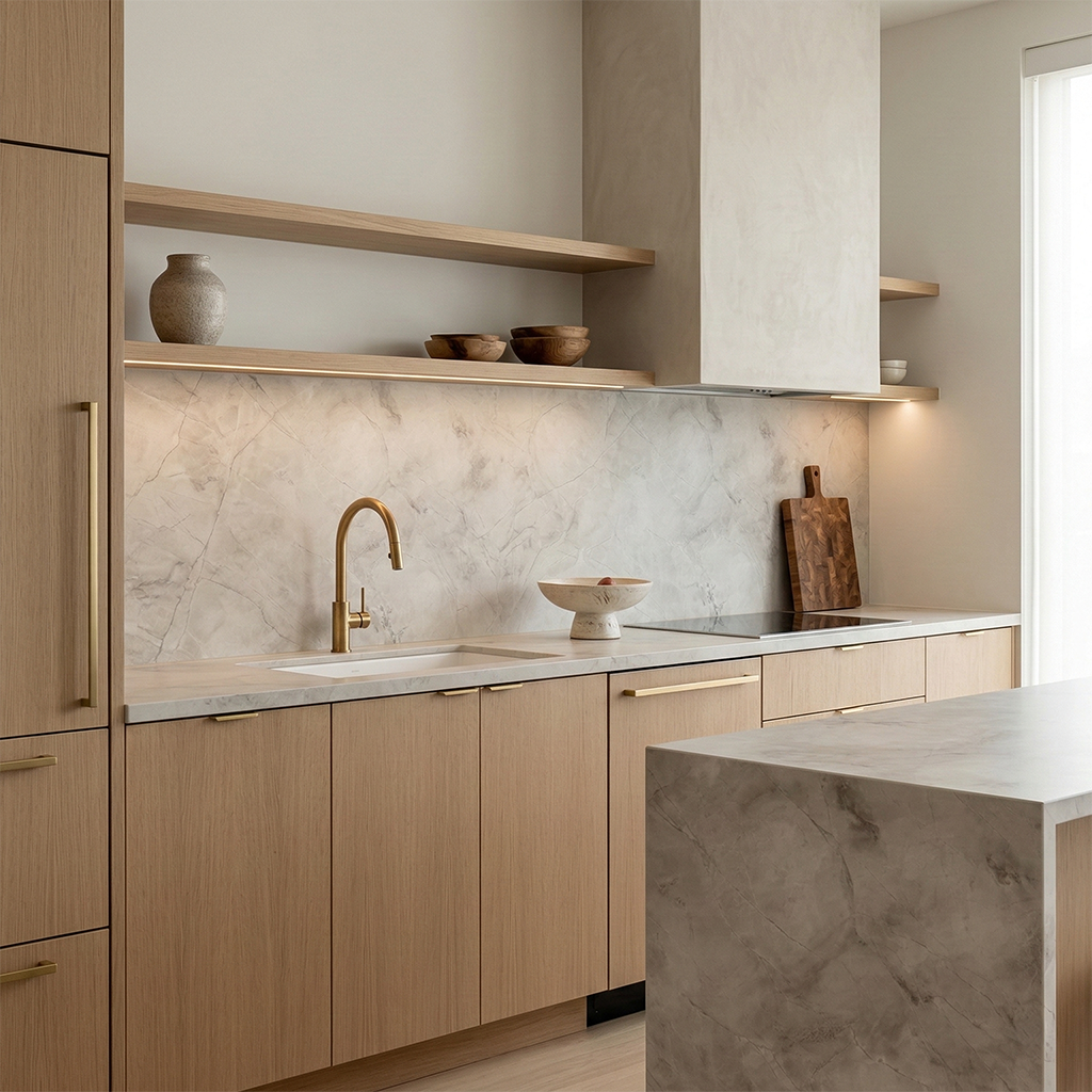 Atlas Plan PorcelainTop™ White Cloud Italian Porcelain Slab