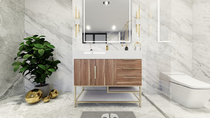 Bethany 42" Freestanding Bathroom Vanity with Reinforced Acrylic Integrated Sink Top