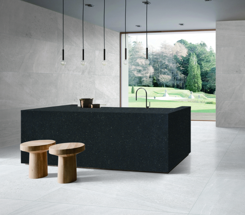 Zircon Blue Quartz Slab