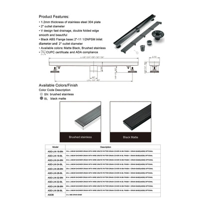 Scorpius Shower Floor Drain