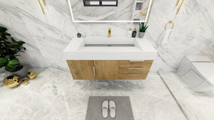 Bethany 48" Wall Mounted Vanity With Reinforced Acrylic Sink