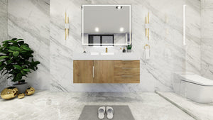 Bethany 48" Wall Mounted Vanity With Reinforced Acrylic Sink