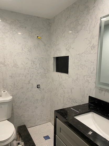 Calcutta Blanc Engineered Marble Slab