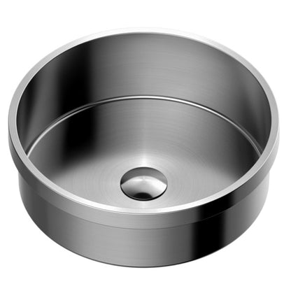 Cinox Round Stainless Steel Drop-In Bathroom Sink