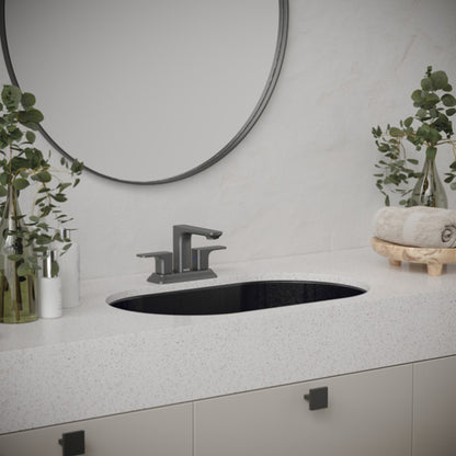 Cinox Oval Stainless Steel Undermount Bathroom Sink