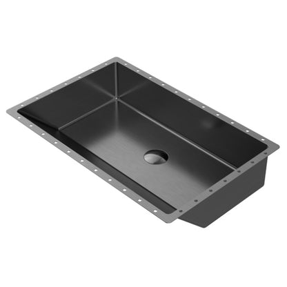 Cinox Semi-Ramp Stainless Steel Undermount Bathroom Sink