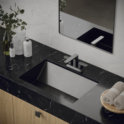 Cinox Semi-Ramp Stainless Steel Undermount Bathroom Sink