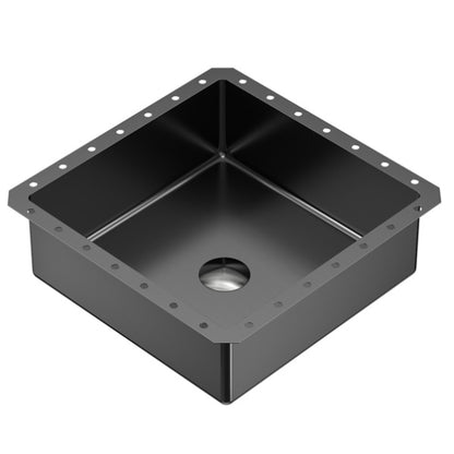 Cinox Square Stainless Steel Undermount Bathroom Sink