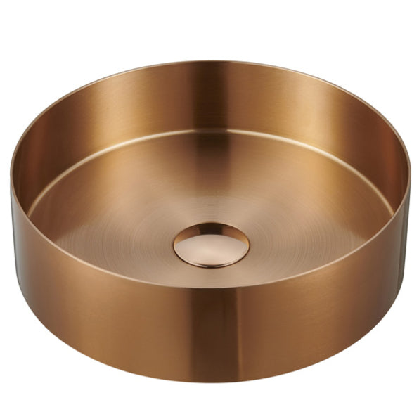 Cinox Round Stainless Steel Vessel Bathroom Sink