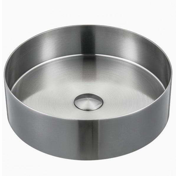 Cinox Round Stainless Steel Vessel Bathroom Sink